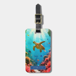 Sea Turtle Luggage Tag