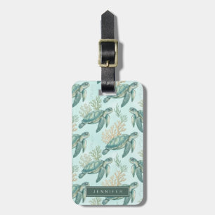 Sea Turtle Luggage Tag