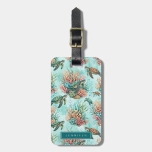 Sea Turtle Luggage Tag