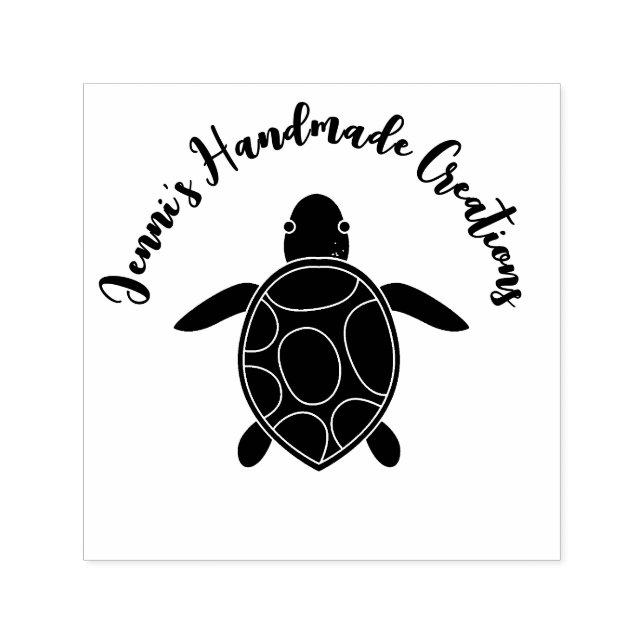 Sea Turtle Made By Self Inking Product Stamp (Design)