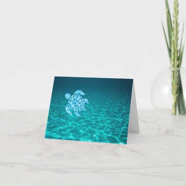Sea Turtle  Magnet Card (Front)