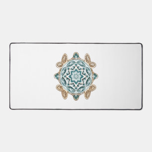 Sea Turtle Mandala Sea Ocean Animal Artwork Boho Desk Mat