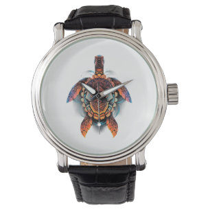 Sea Turtle Mandala Sea Ocean Animal Artwork Boho   Watch