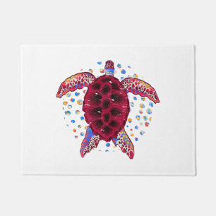 Sea turtle marine animal gift turtle doormat