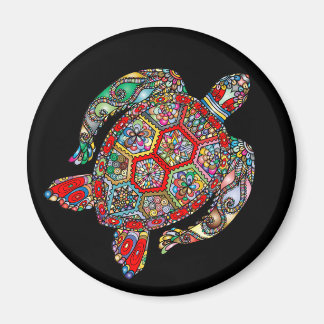 Sea Turtle Mosaic Magnet