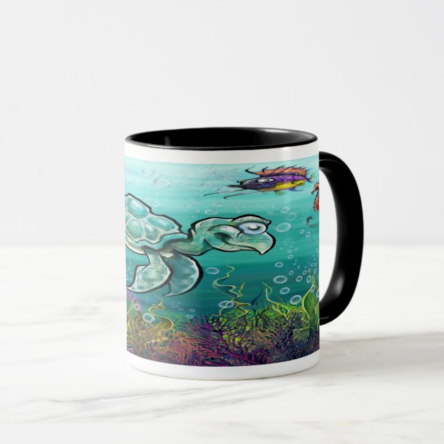 Sea Turtle Mug (Front Right)