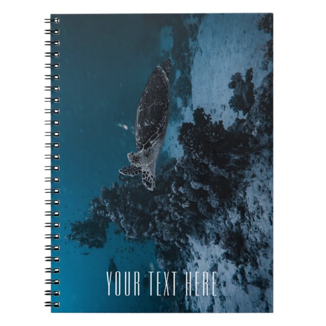 Sea Turtle Nature Notebook – Personalized Title (Front)