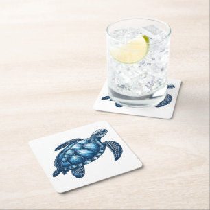 Sea Turtle Nautical Coaster