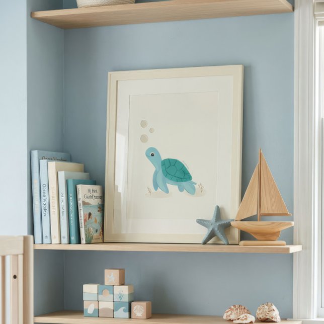 Sea Turtle Nursery Art Print | Take It Slow (Creator Uploaded)
