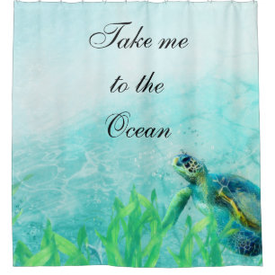 Sea Turtle Ocean Beach Art Tropical Elegant Chic