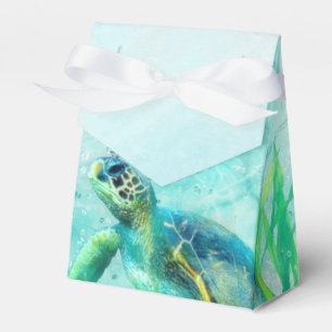 Sea Turtle Ocean Beach Tropical Custom Favour Favor Box