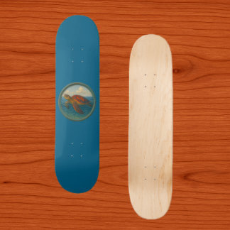 Sea Turtle Ocean Blue Skateboard