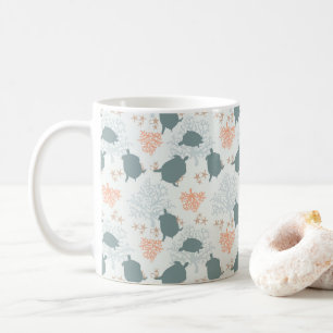 Sea Turtle Ocean Pattern Art Coffee Mug