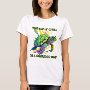 SEA TURTLE ON A SUMMER'S DAY T-Shirt