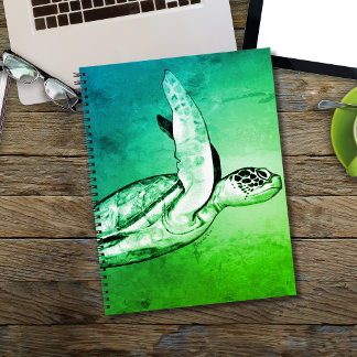 Sea Turtle Original Art Notebook