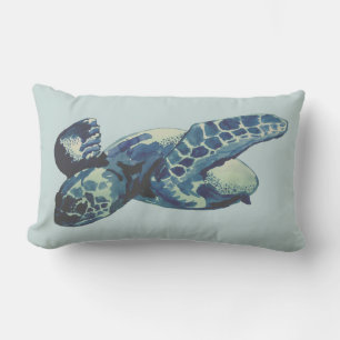 Sea Turtle Painting Pillow