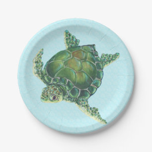 Sea Turtle Paper Plates