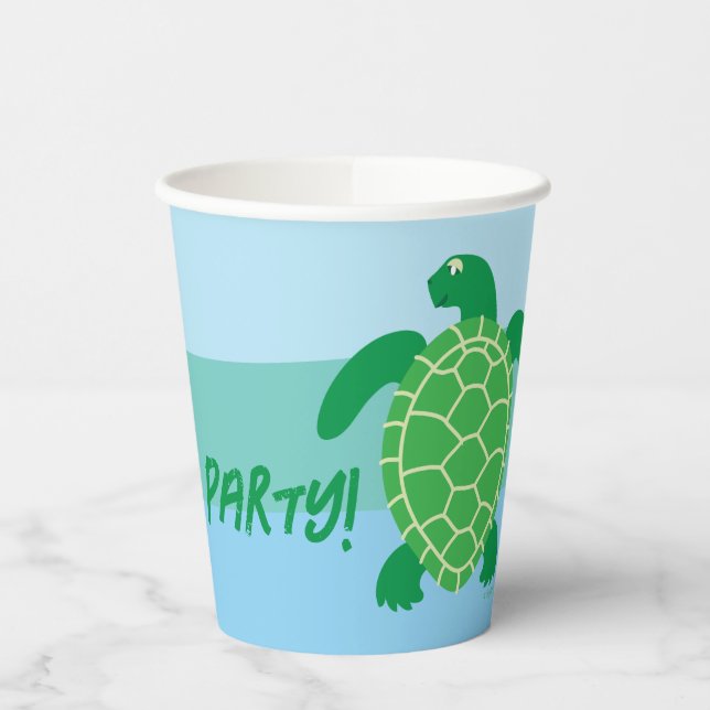Sea Turtle Party Paper cup (Left)