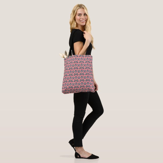 Sea Turtle Pattern Tote Bag (On Model)