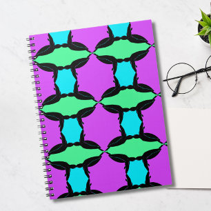 Sea Turtle Pop Art Pattern Spiral Notebook