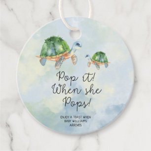 Sea turtle - POP IT WHEN SHE POPS Favour Tags