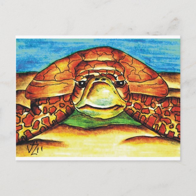 Sea Turtle Postcard (Front)