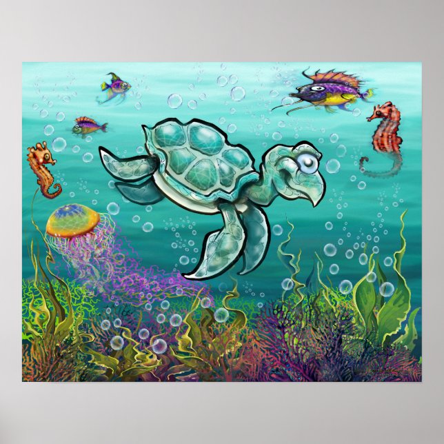 Sea Turtle Poster (Front)