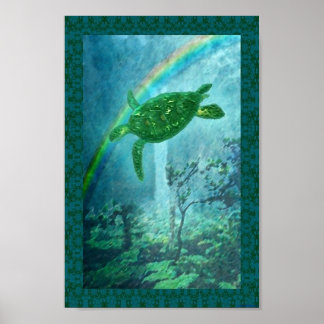 Sea turtle poster