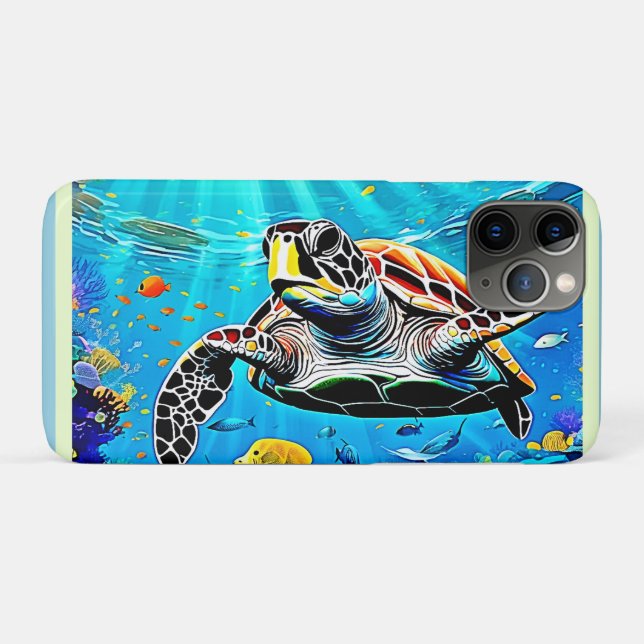 Sea Turtle Reef Life  Case-Mate iPhone Case (Back (Horizontal))
