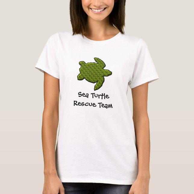 Sea Turtle Rescue Team T-Shirt (Front)