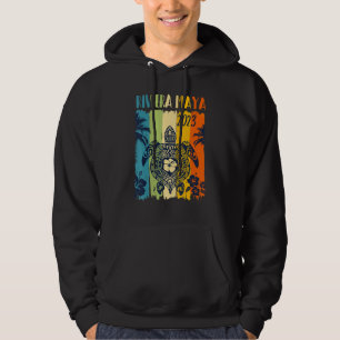 Sea Turtle Retro Riviera Maya Mexico Family Vacati Hoodie