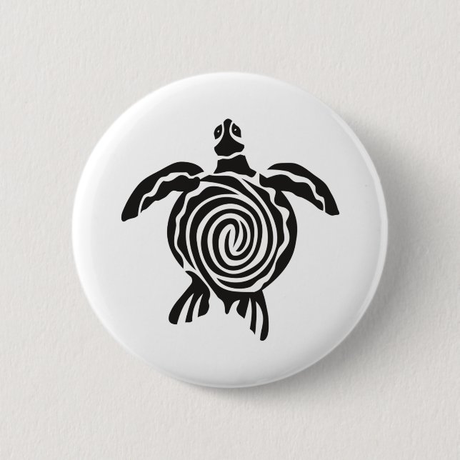 Sea Turtle Save The Turtle 2 Inch Round Button (Front)