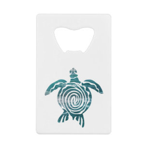 Sea Turtle Save The Turtle Credit Card Bottle Opener