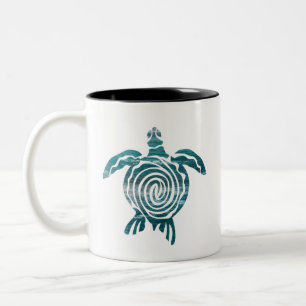 Sea Turtle Save The Turtle Two-Tone Coffee Mug