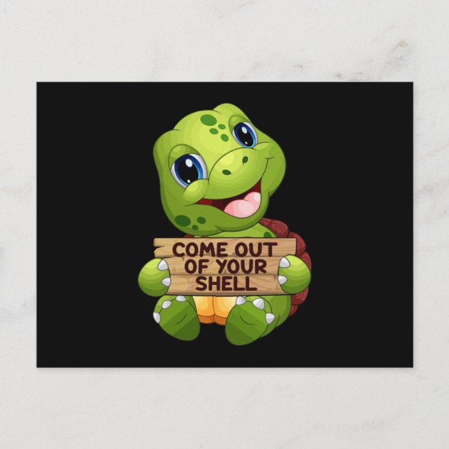 Sea Turtle Sealife Turtles Ocean Animal Gift Idea Postcard (Front)