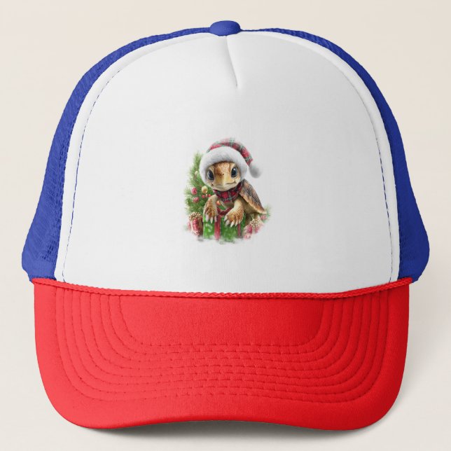 Sea Turtle Shirt Christmas Santa Hat (Front)