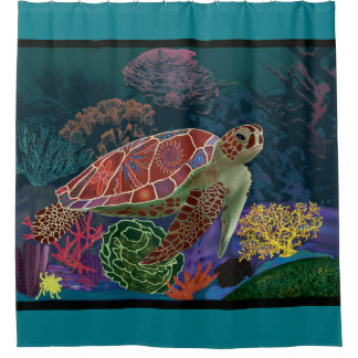 Sea Turtle Shower Curtain