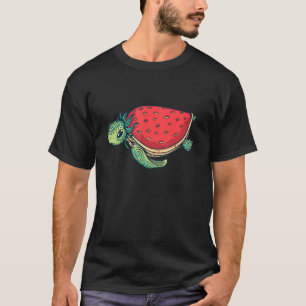 Sea Turtle Strawberry Shell Tropical Beach Vacatio T-Shirt