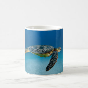 Sea Turtle Swimming Ocean Wildlife Coffee Mug