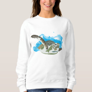 Sea Turtle Swimming Sweatshirt