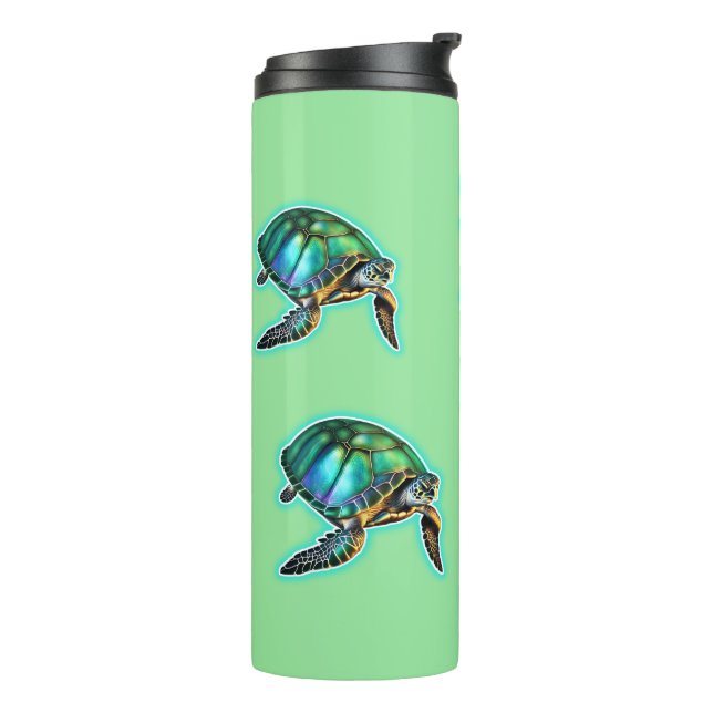 Sea Turtle  Thermal Tumbler (Rotated Left)