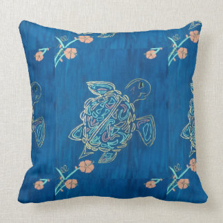 Sea turtle throw pillow