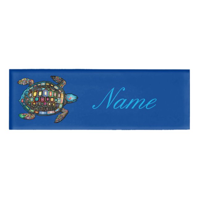 Sea Turtle Thunder_Cove Name Tag (Front)