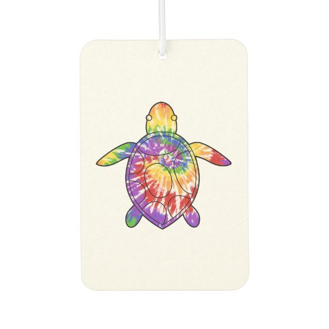 Sea Turtle tie dye Air Freshener (Front)