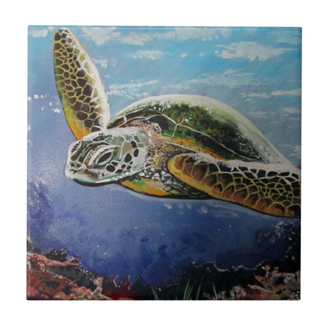 Sea Turtle Tile (Front)