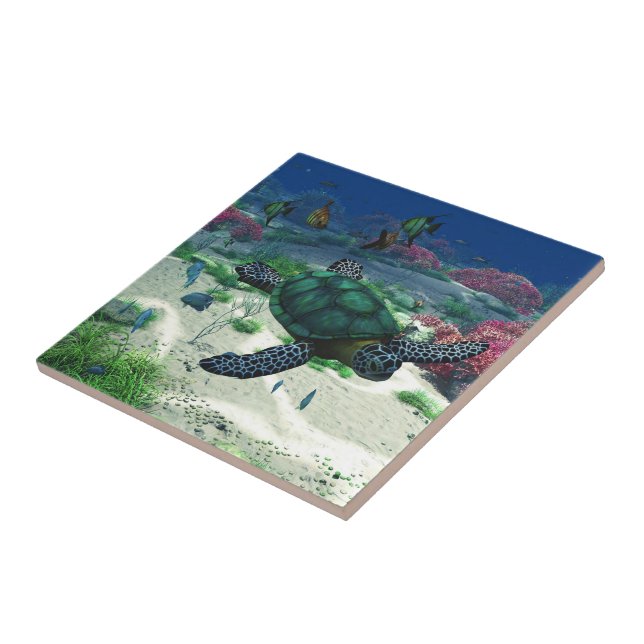 Sea Turtle Tile (Side)