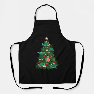 Sea Turtle Tortoise Christmas Tree Apron
