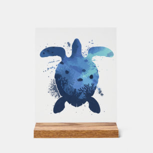 Sea Turtle Tortoise Copy Acrylic Sign