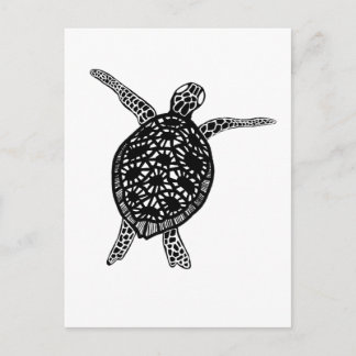 Sea Turtle Tortoise Protect the Planet Postcard