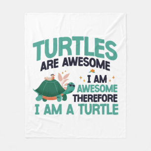 Sea Turtle Tortoise Turtles Are Fleece Blanket